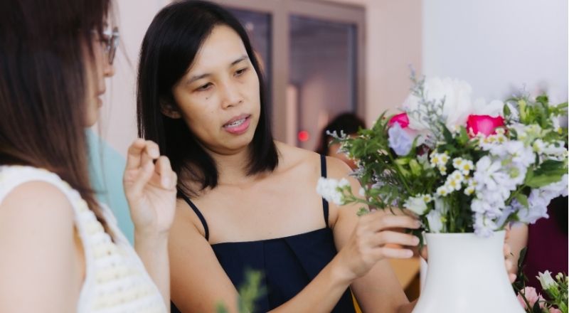 Event styling and floristry from Fleuriste's WSQ Event Management course Singapore