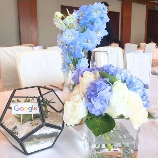 Google corporate event floristry Fleuriste Singapore