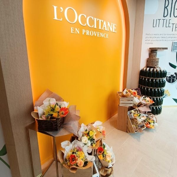L'Occitane corporate event floristry Fleuriste Singapore