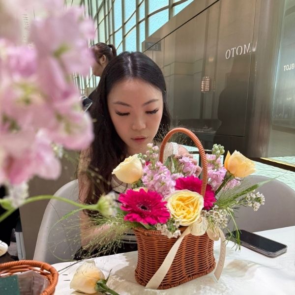 Mikimoto corporate floral arrangement workshop Fleuriste Singapore