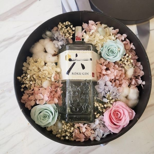 Roku Gin corporate floral gifting Fleuriste Singapore