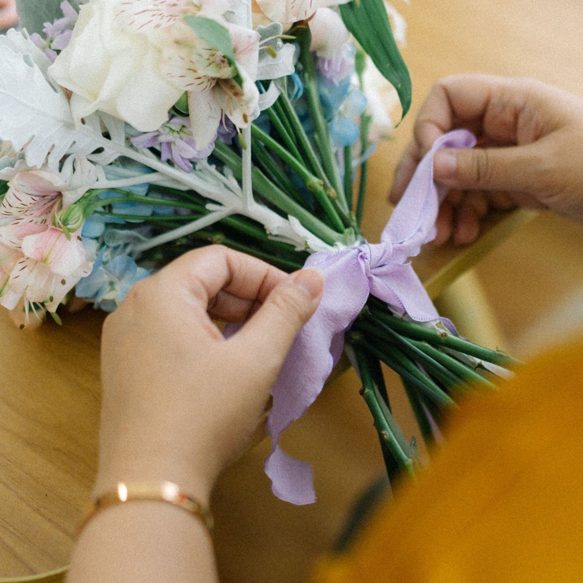 Floristry class at Fleuriste School of Floral Design, Singapore