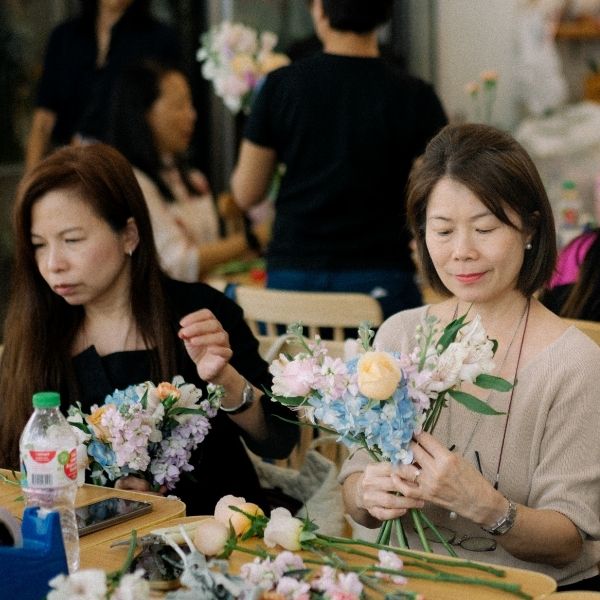 Fleuriste SkillsFuture WSQ floristry classroom Singapore