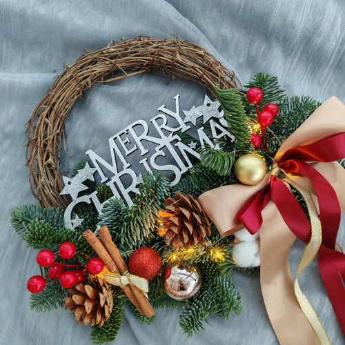 Fresh Pine Christmas Wreath
