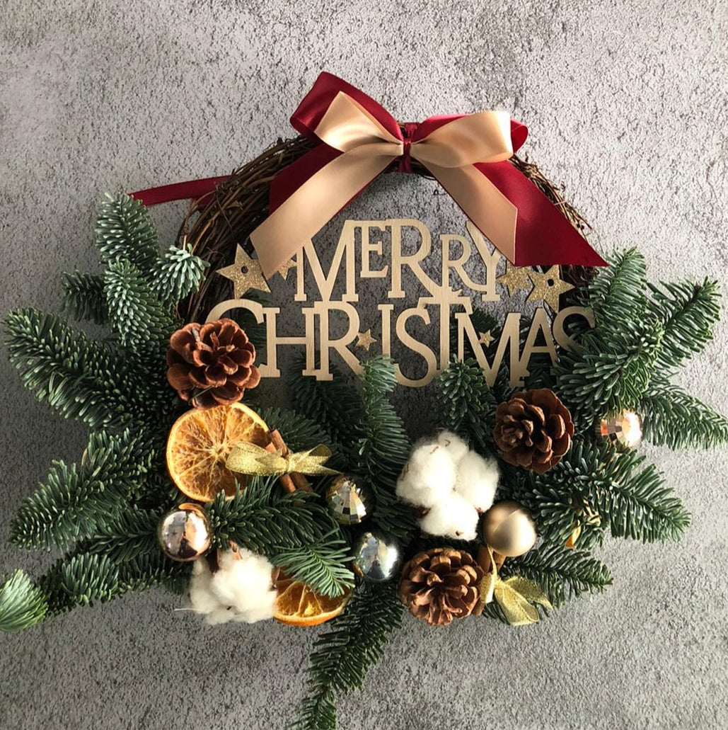 Fresh Pine Christmas Wreath