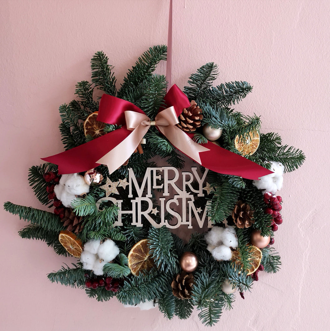 Fresh Pine Christmas Wreath